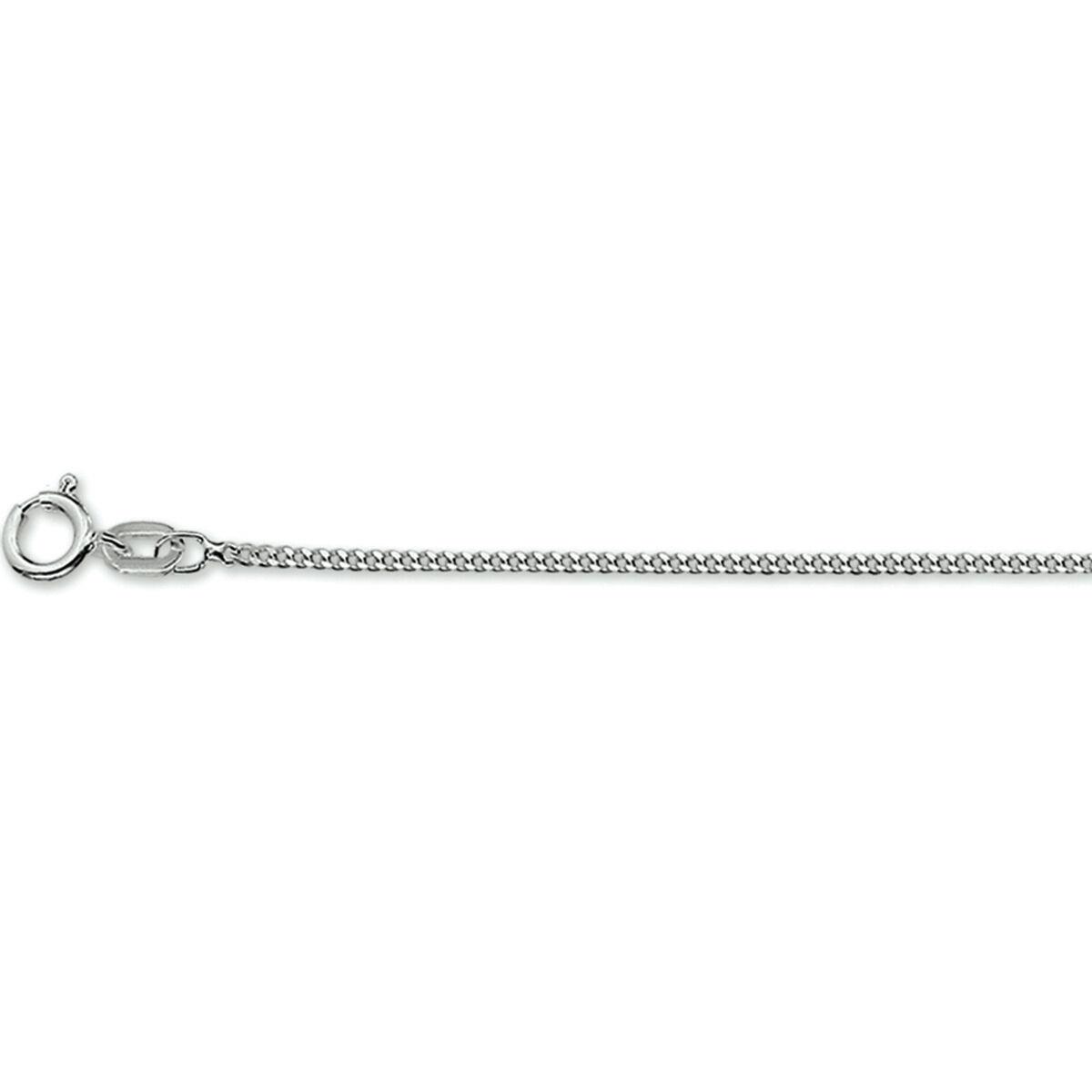 Weißgold Collierkette Panzer 45,0cm
