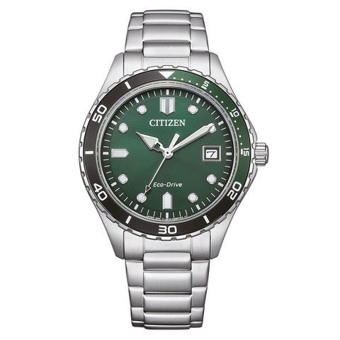 Citizen Grün mit schwarz - grüner Lünette 36,8mm