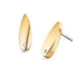 Boccia Titanium Ohrstecker Tropfen mit Brillant