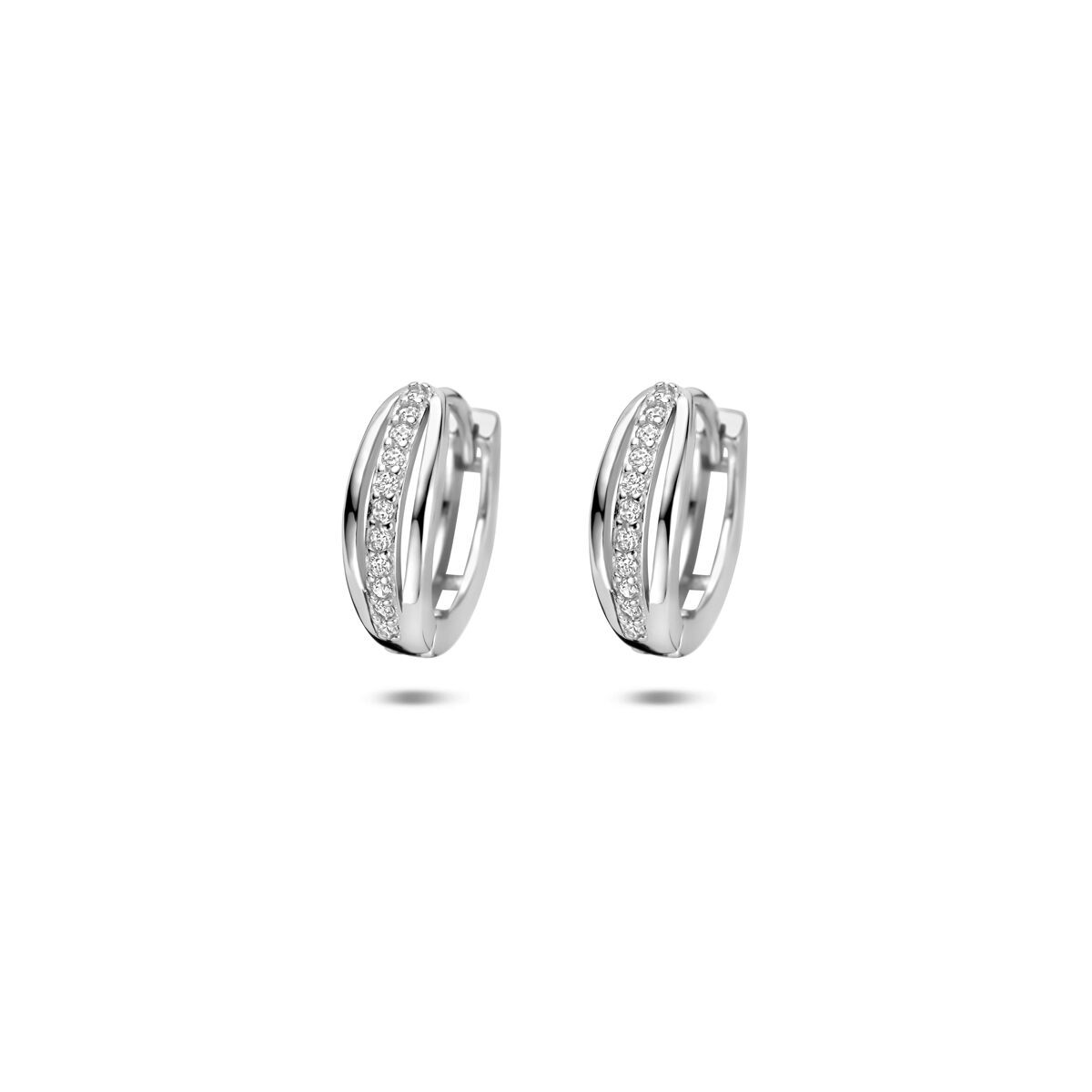 Creolen mit Zirkonia 12,5mm