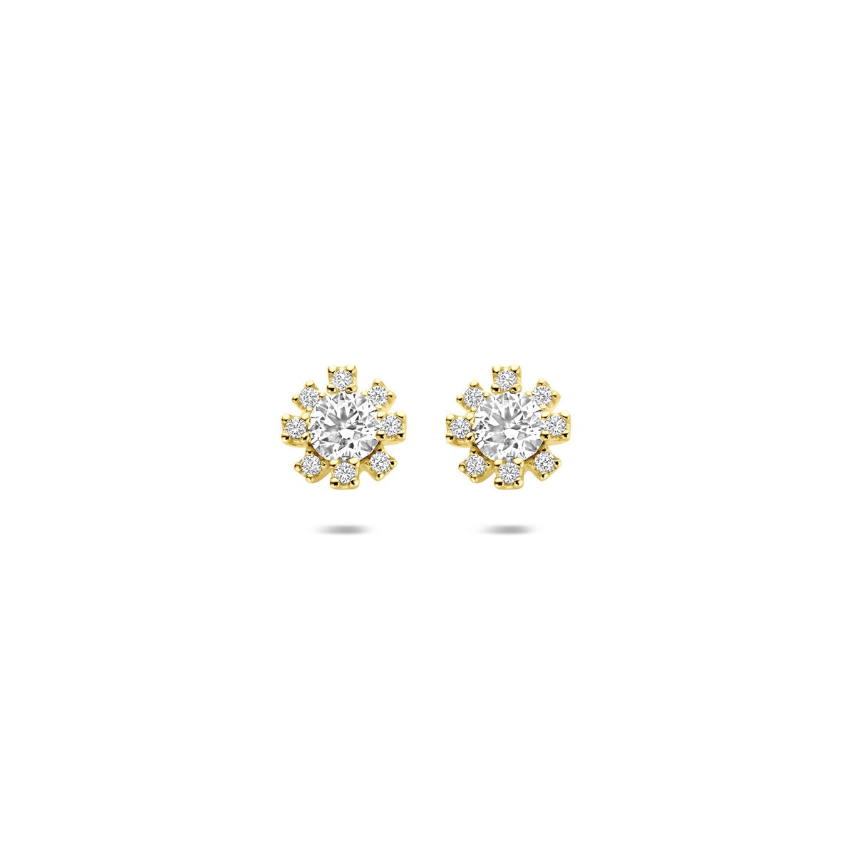 Ohrstecker Rose mit Zirkonia