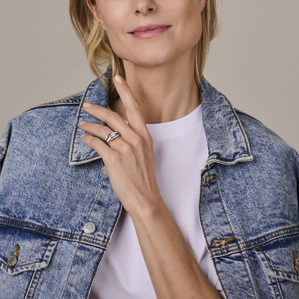 Ring Silber poliert
