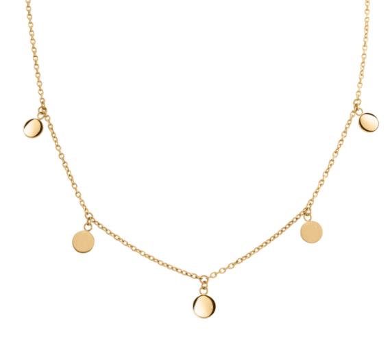 Boccia Titanium 'plättchen' Collier Titan Gelbverg