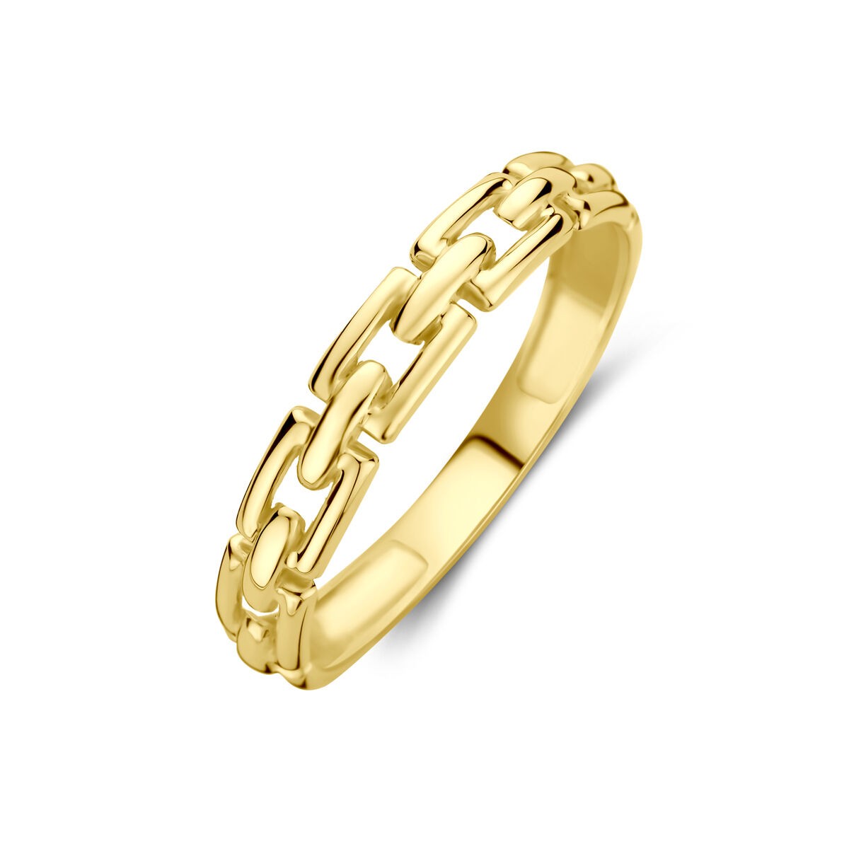 Ring Gelbgold Kettenmuster