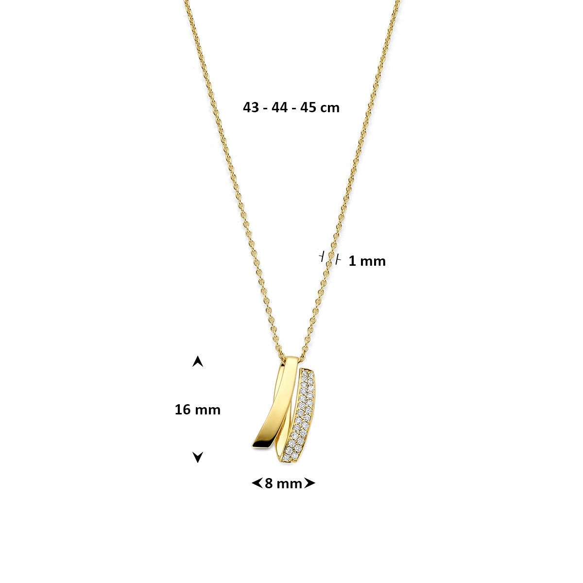 Kette mit Anhänger und Brillanten