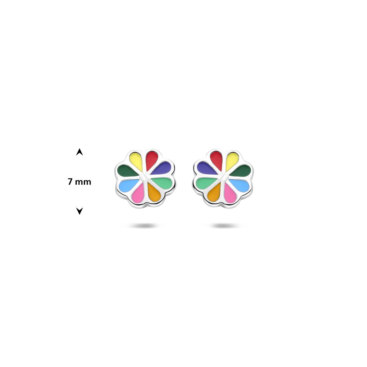 Bunte Blumen Ohrstecker