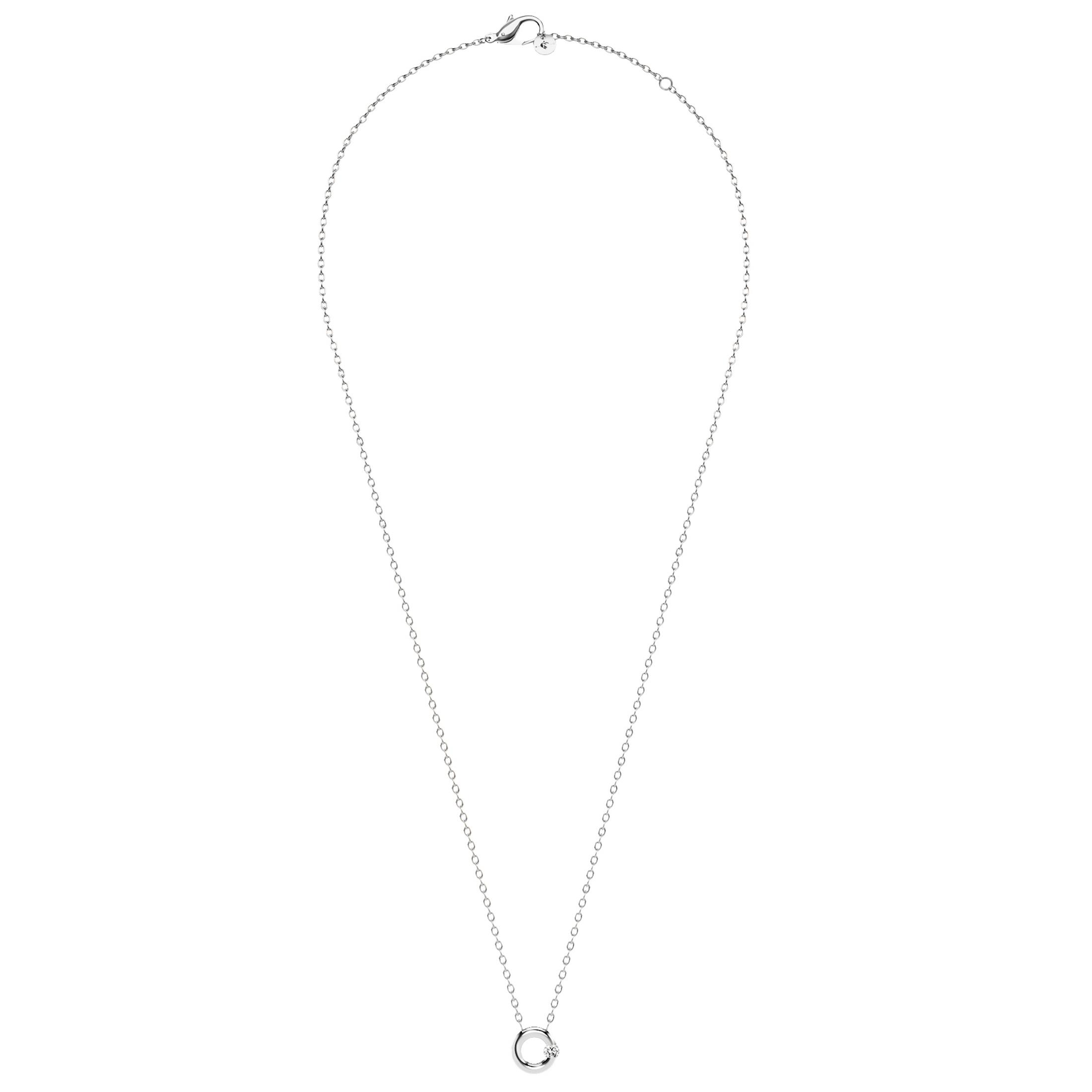 Niessing Spannring Kette 45cm Platin