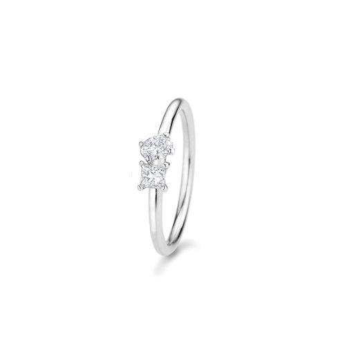 Toi et Moi Oval - Princess Solitair Collier