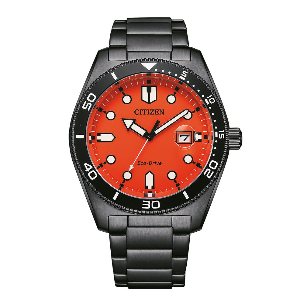 Citizen Eco-Drive Black Orange