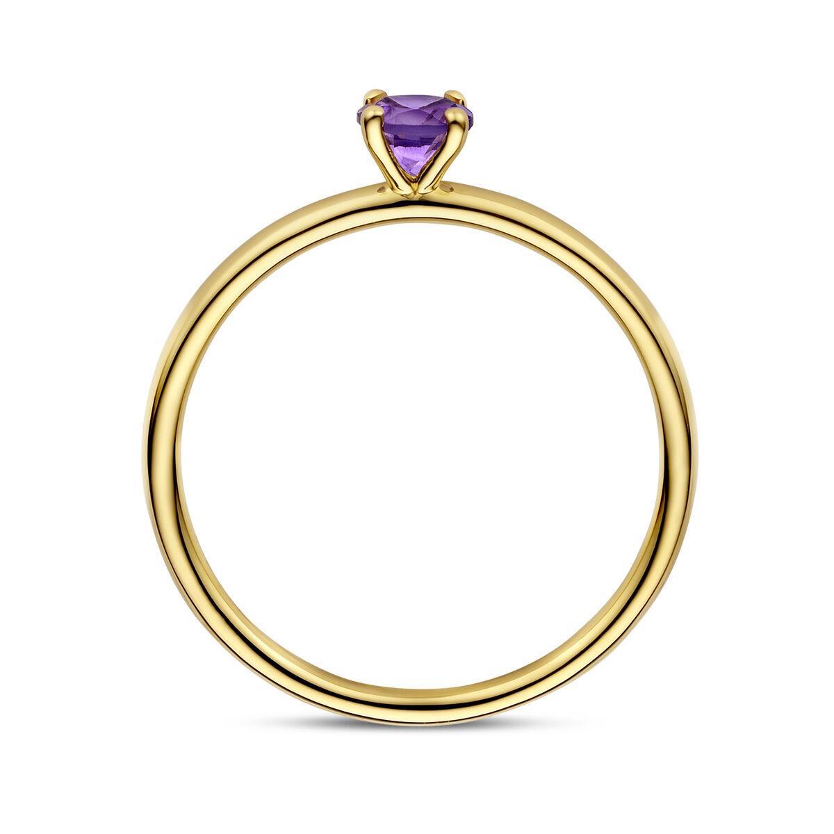 Solitaire Ring Amethyst