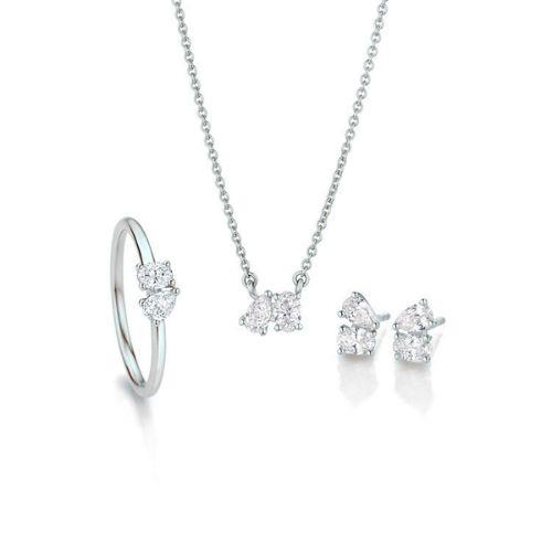 Toi et Moi Oval - Princess Solitair Ring