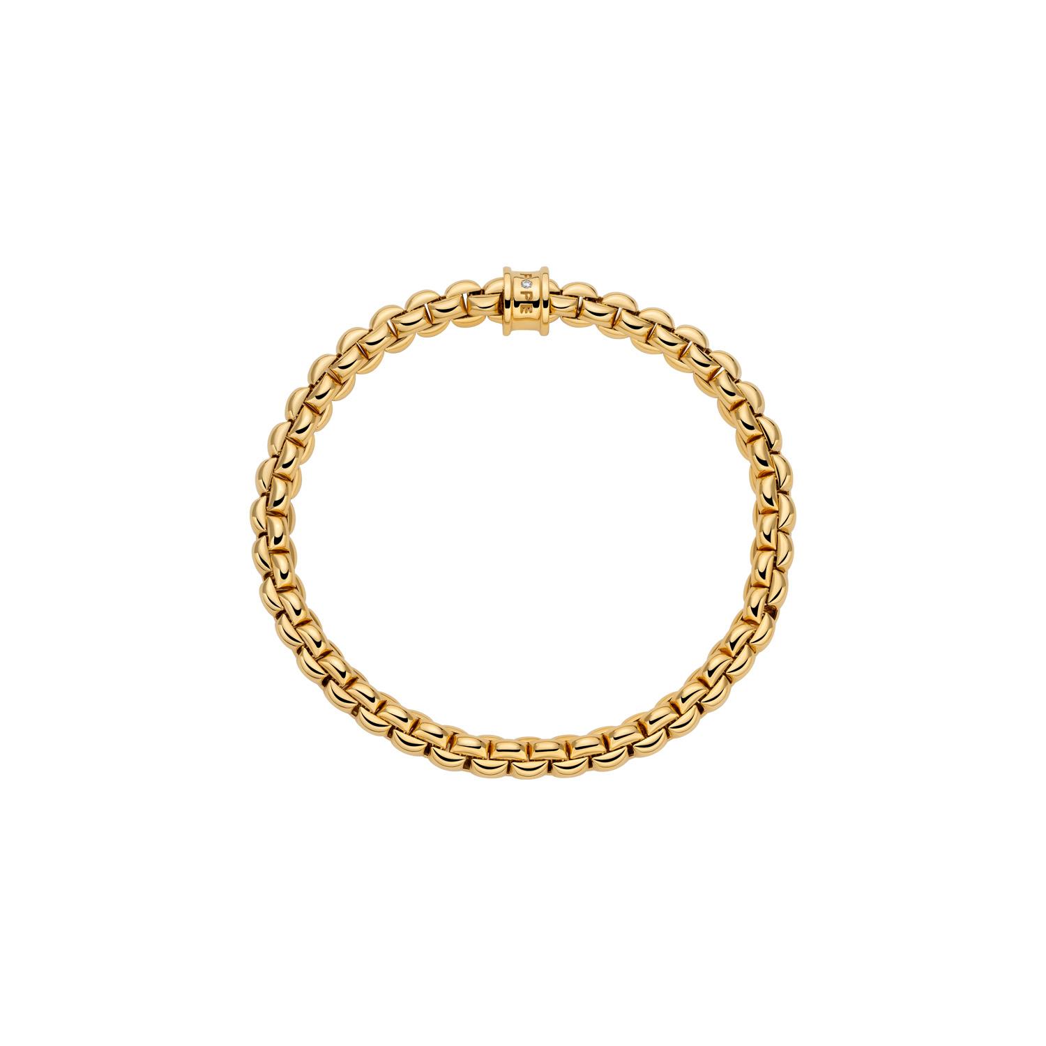Fope Armband EKA Gelbgold mit einem Brillanten