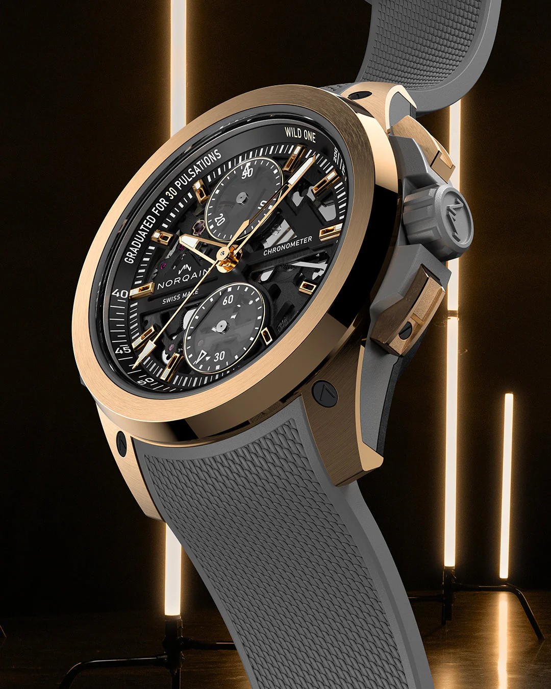 Norqain Wild One Skelett Chrono Gold Limited
