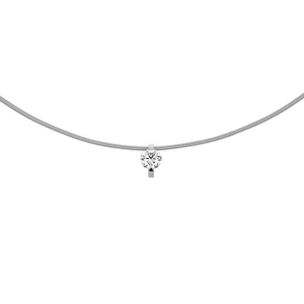 Niessing Priicess Anhänger Platin 0,42ct