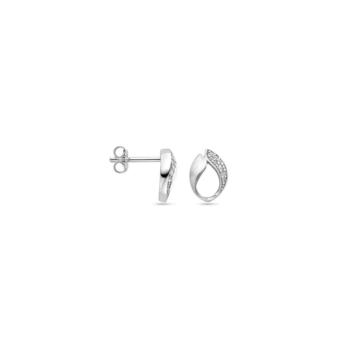 Silber Ohrstecker mit Zirkonia