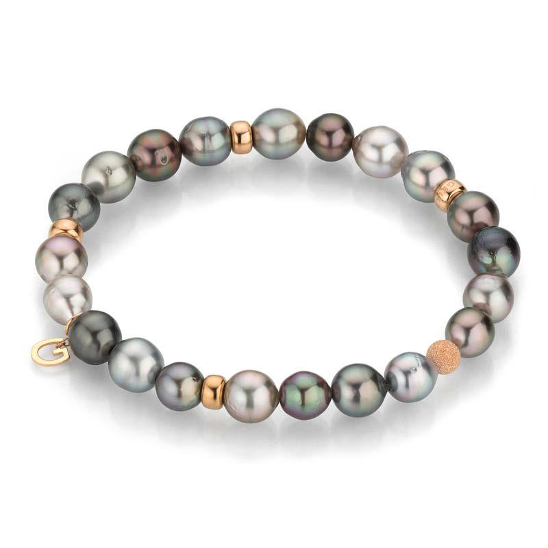 Gellner Armband Roségold + Tahitiperle