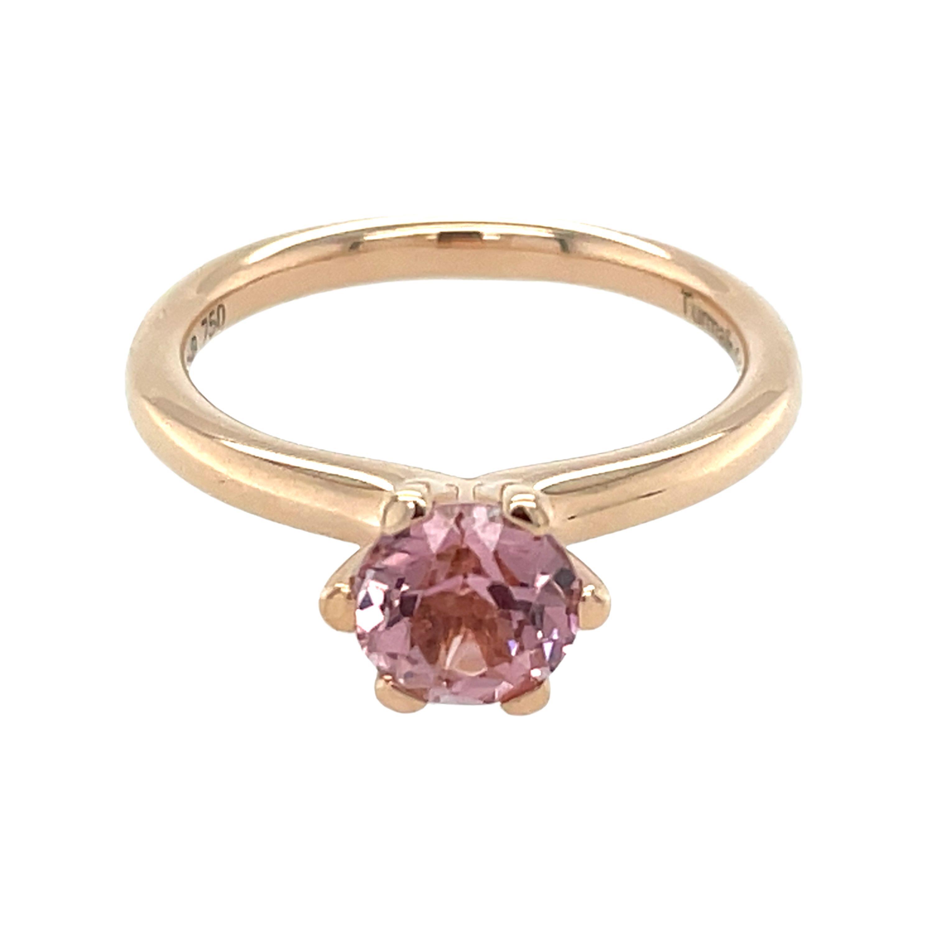Richard Hans Becker Solitair Ring Turmalin rosa