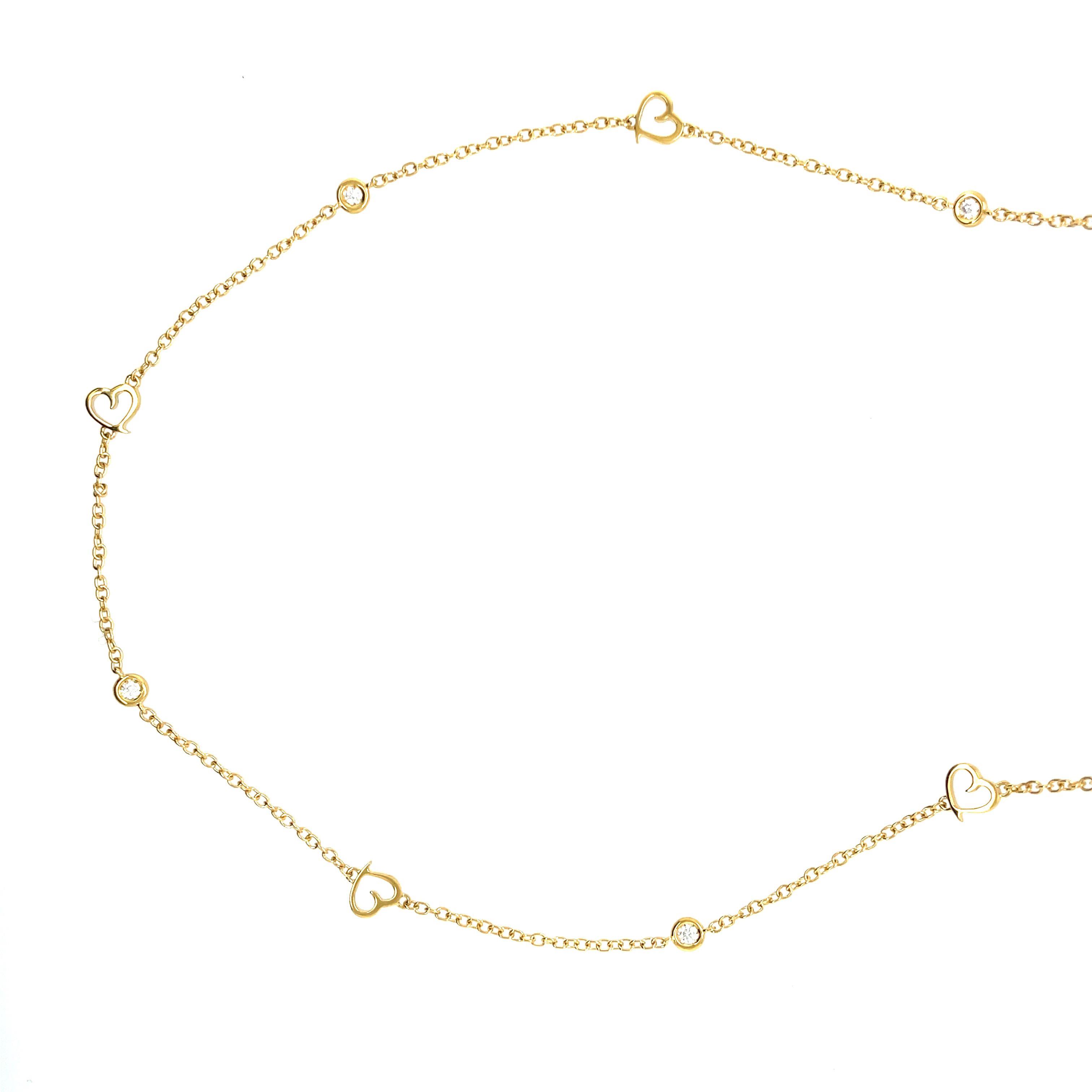Clioro Brillant Collier mit Herzen
